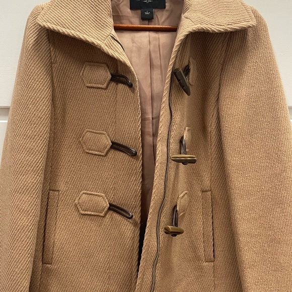 Ann Taylor Tan Peacoat size Small-Women’s. Worn only a couple of times!! - Picture 3 of 6